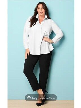 J. Jill Wearever Collection Smooth-Fit Slim Leg Pull-on Black Pants Sz SP NWOT